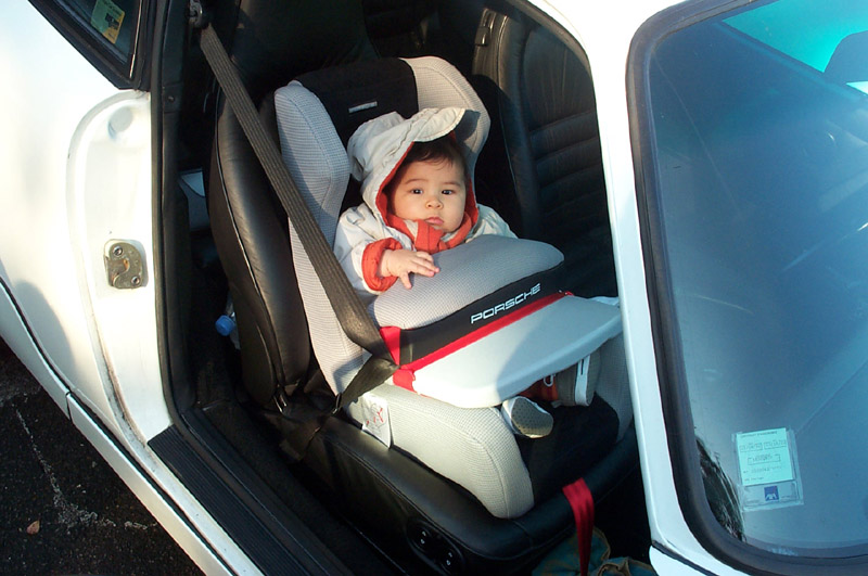 siège bébé face à la route